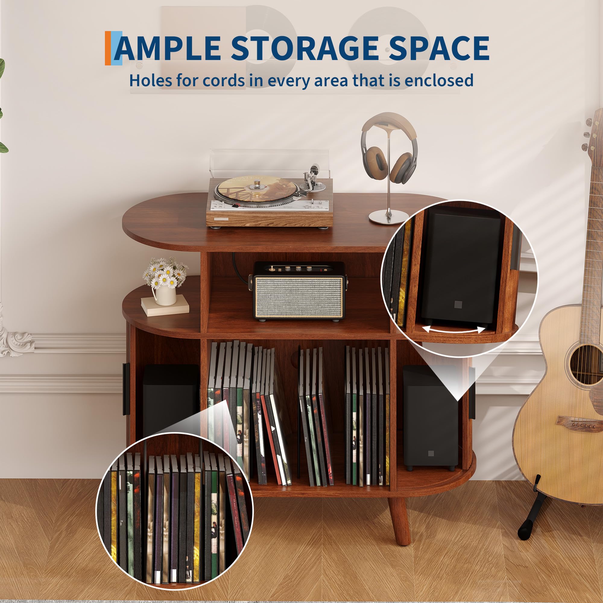 Grand rangement pour vinyles GARVEE